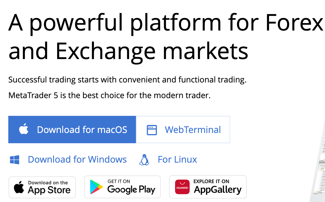 Đa dạng thiết bị trên MT5