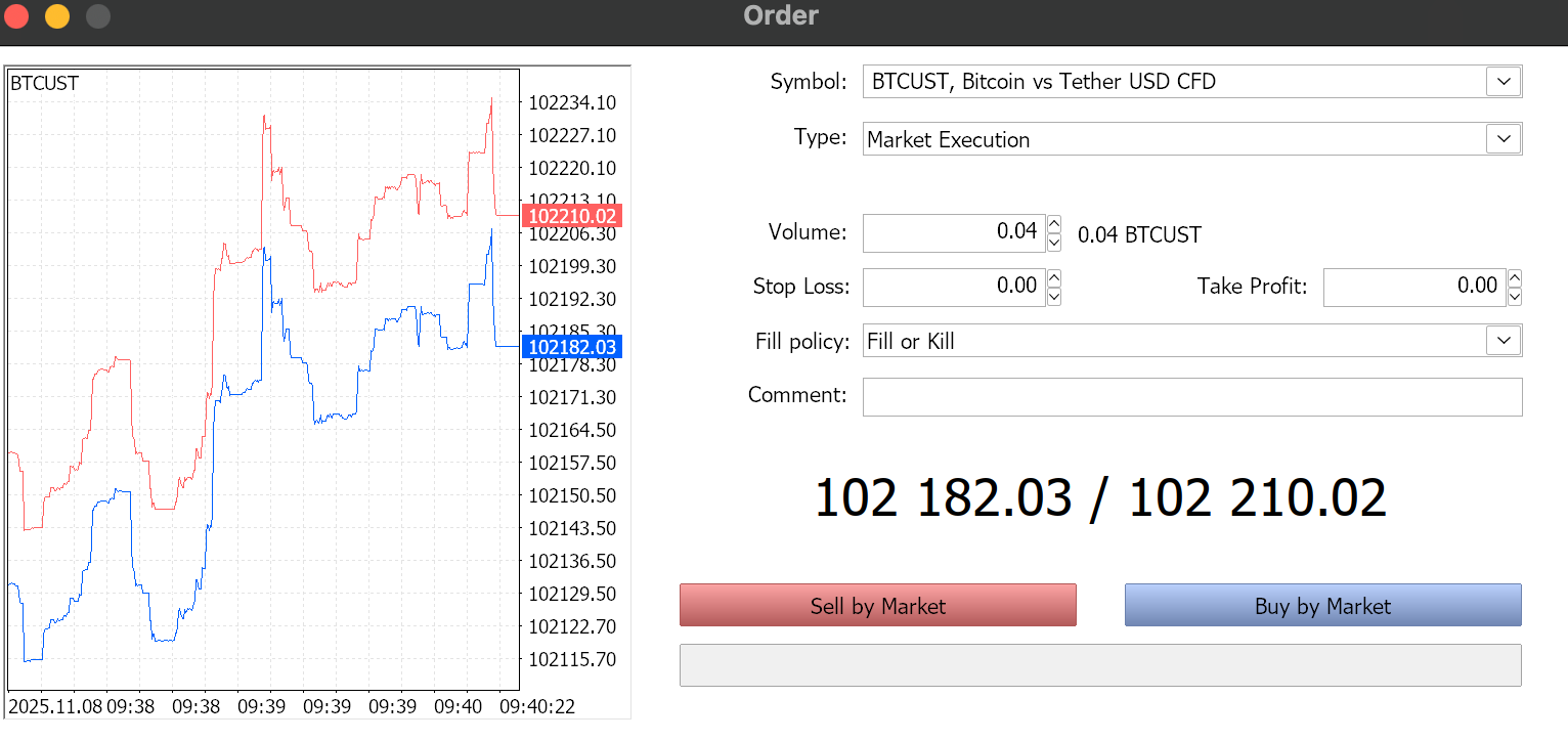 Lot Là Gì? Hướng Dẫn Chi Tiết Về Lot Trong Forex & Cách Tính Lot Để Quản Lý Rủi Ro Hiệu Quả cửa sổ đặt lệnh trên mt5