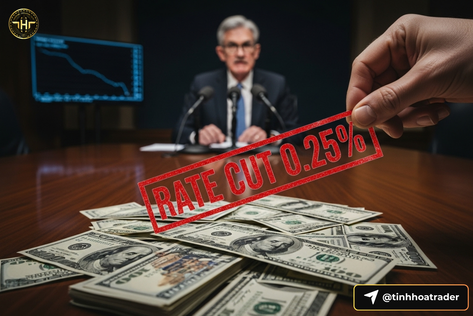 Cập Nhật Thị Trường 30/10/2025: Fed Cắt 0.25%, Bitcoin "Tháng 10 Đen Tối", Trump-Tập Đạt Thỏa Thuận Fed Cắt Giảm Lãi Suất 0.25% - tinhhoatrader.com