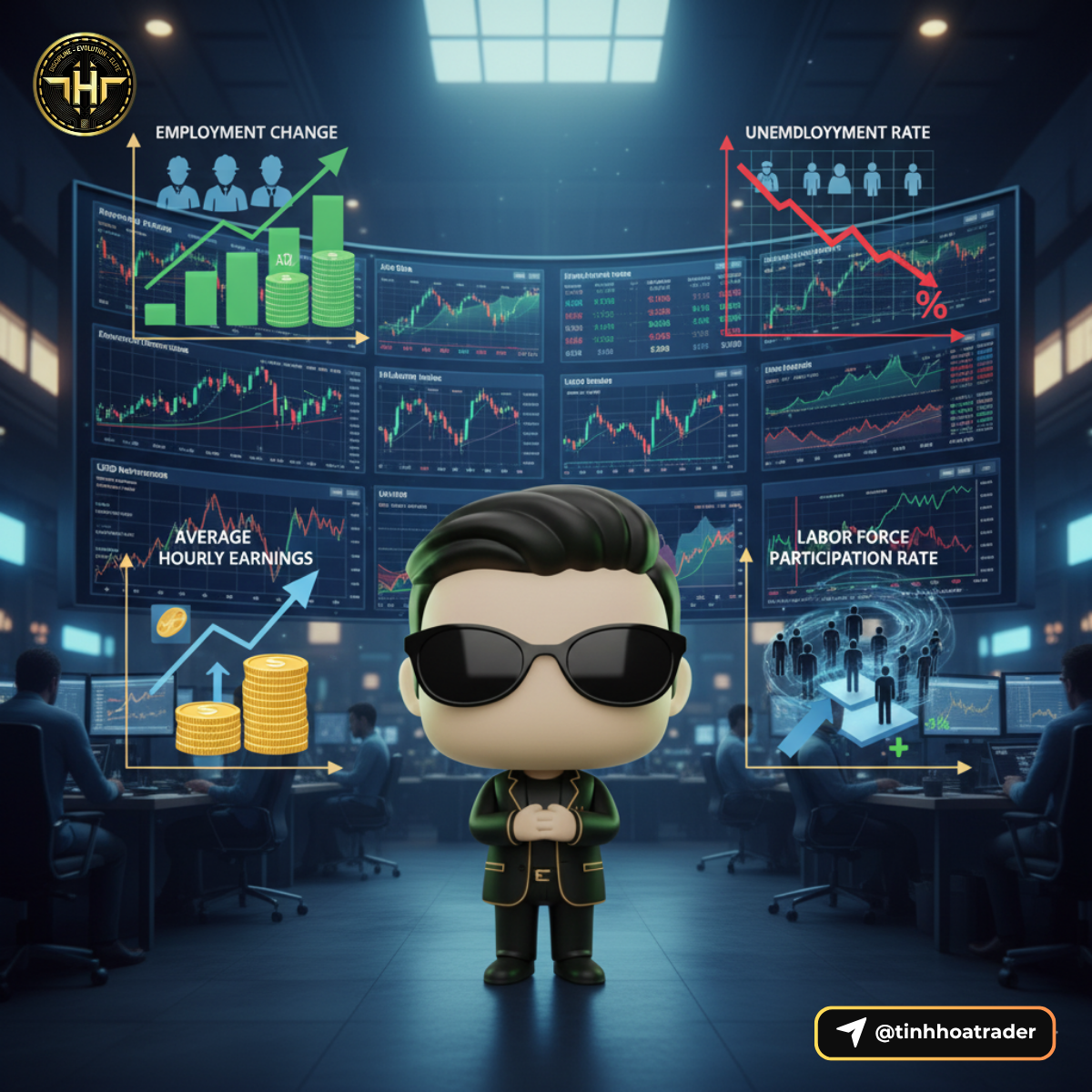 Nonfarm là gì? Cơ hội vàng hay cạm bẫy cho trader mới? Bốn Thành Phần Chính Của Báo Cáo NFP - https://tinhhoatrader.com/