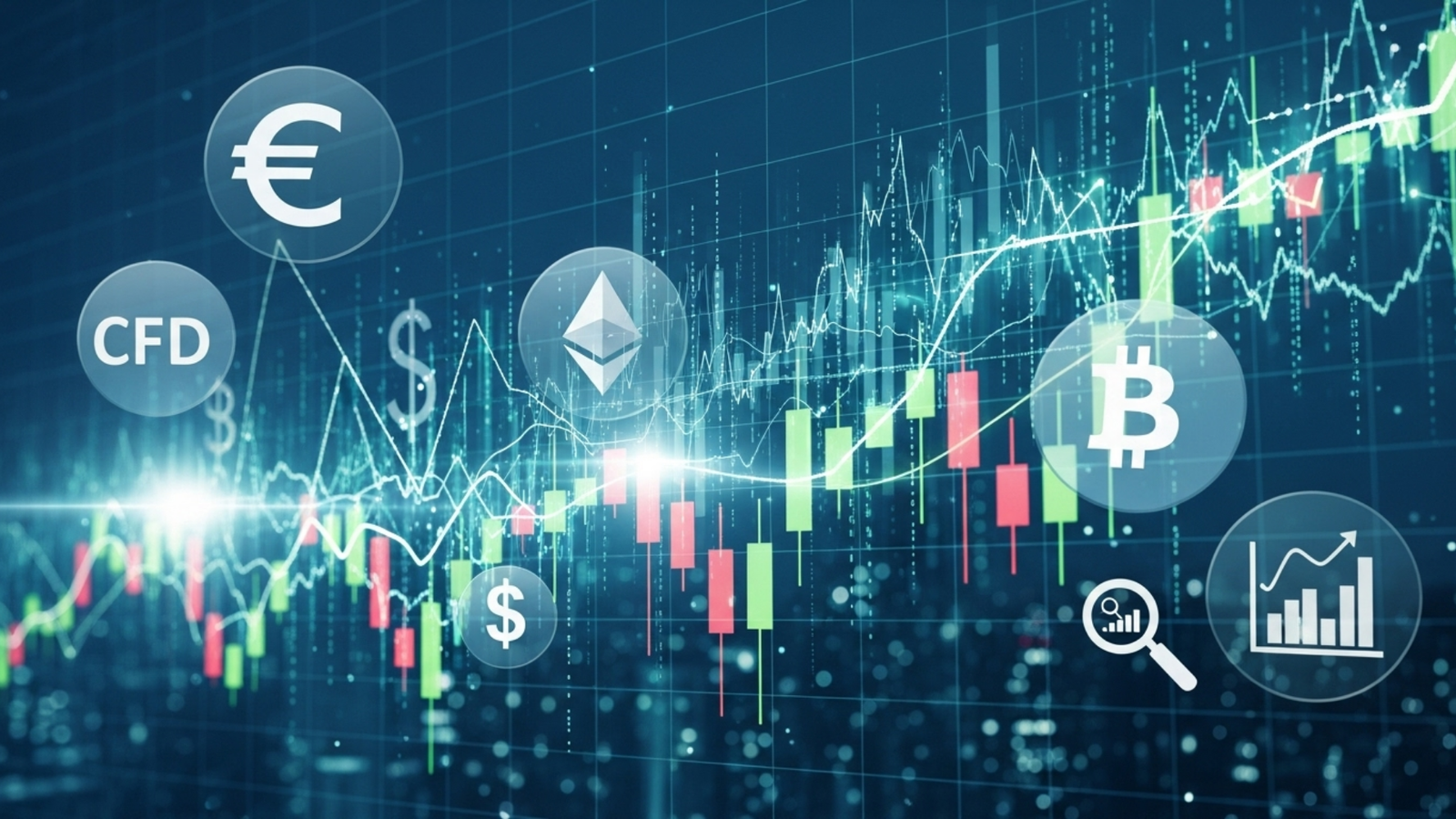 Thị trường forex, crypto, CFD, Vàng