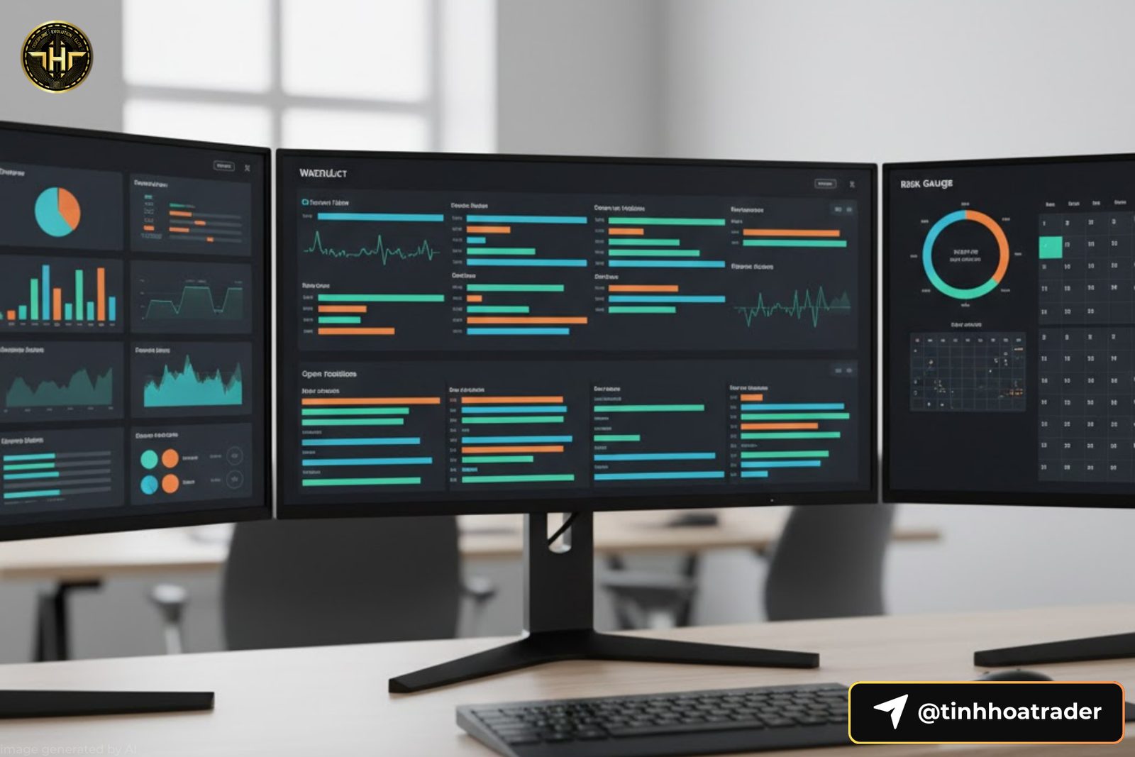 Các khối chức năng chính trong bảng điều khiển giao dịch