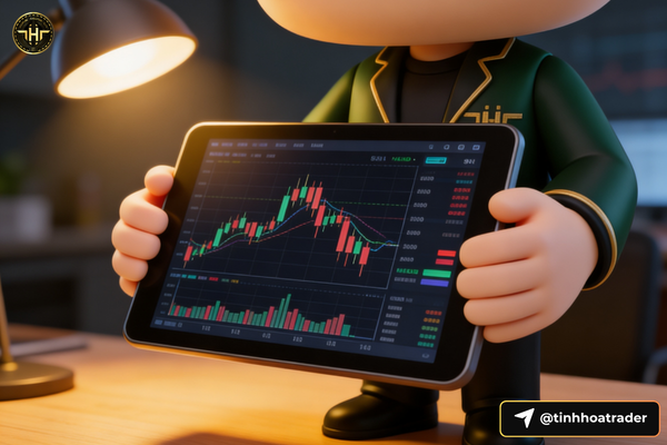 Trading Khác Đầu Tư Như Thế Nào? Phân Biệt Để Không Sai Đường Trader sử dụng phân tích kỹ thuật biểu đồ nến RSI MACD
