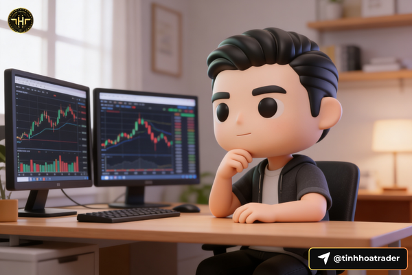 Có Nên Chơi Forex Không? Sự Thật 70% Người Mới Bỏ Qua Trader người Việt Nam đang phân tích biểu đồ với gương mặt tập trung