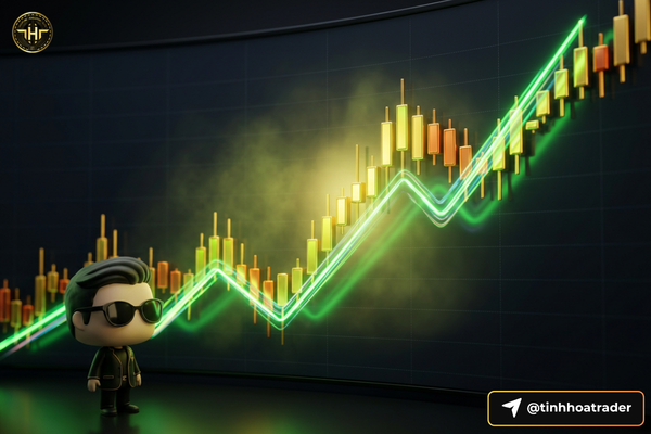 Biểu đồ giá Bitcoin tăng mạnh từ thấp lên cao với ánh sáng vàng